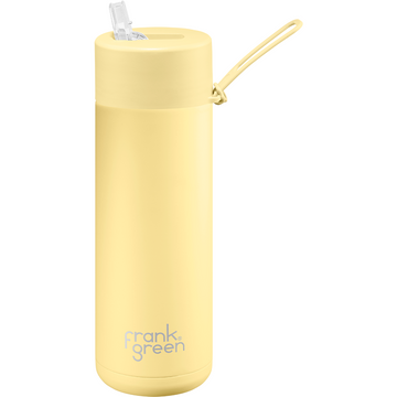 Frank Green Ceramic Reusable Bottle 595ml / 20oz (Buttermilk Yellow)